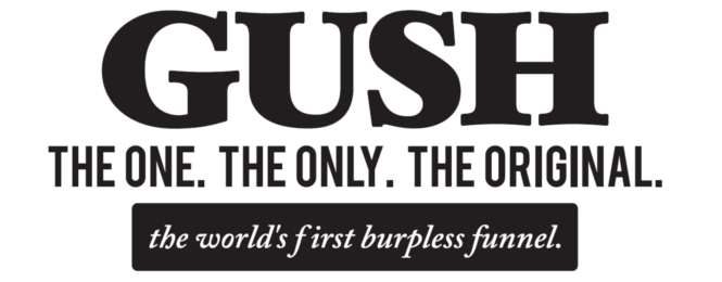 Gush Funnel, the world's first burpless funnel